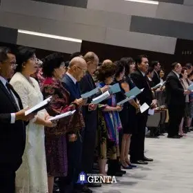 Mengintip Peneguhan Pembina, Pengurus, dan Pengawas YPTK Petra Periode 2018-2023